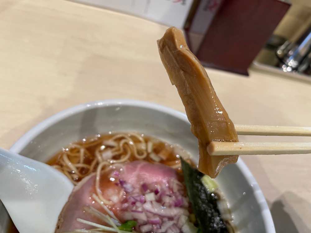 煮干中華そば ぜくうのメンマ