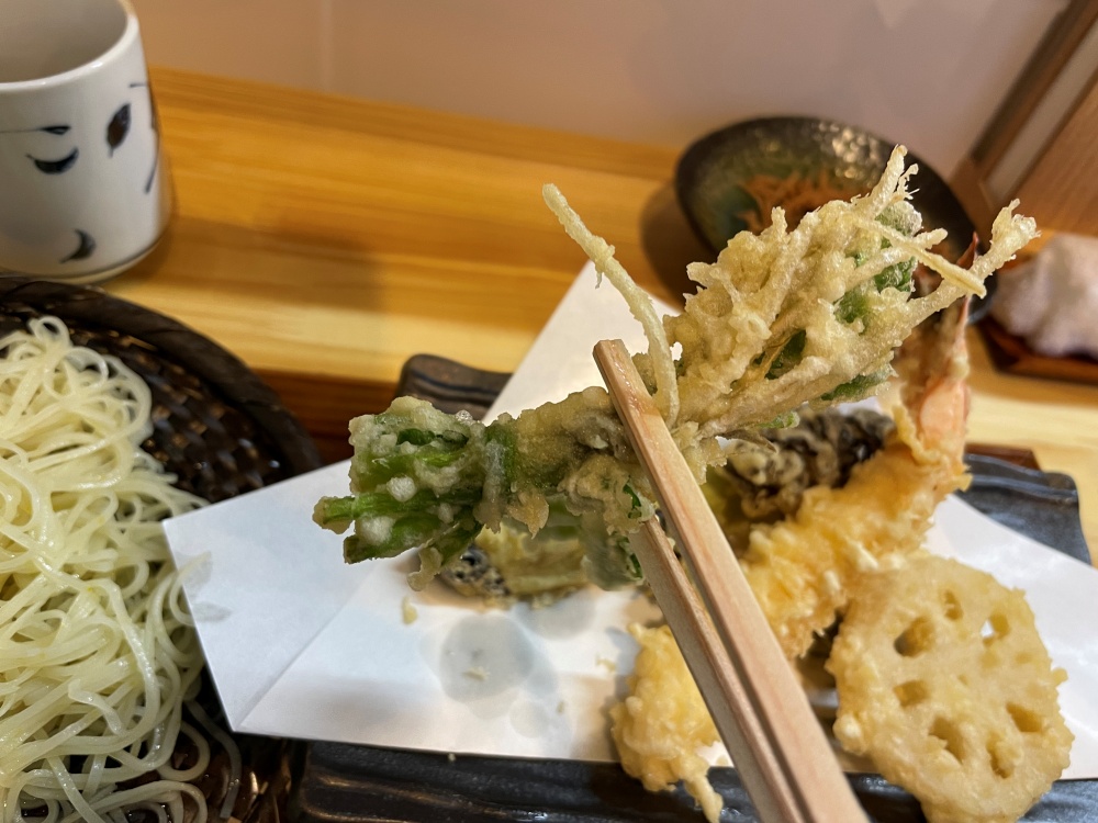 セリの天ぷら