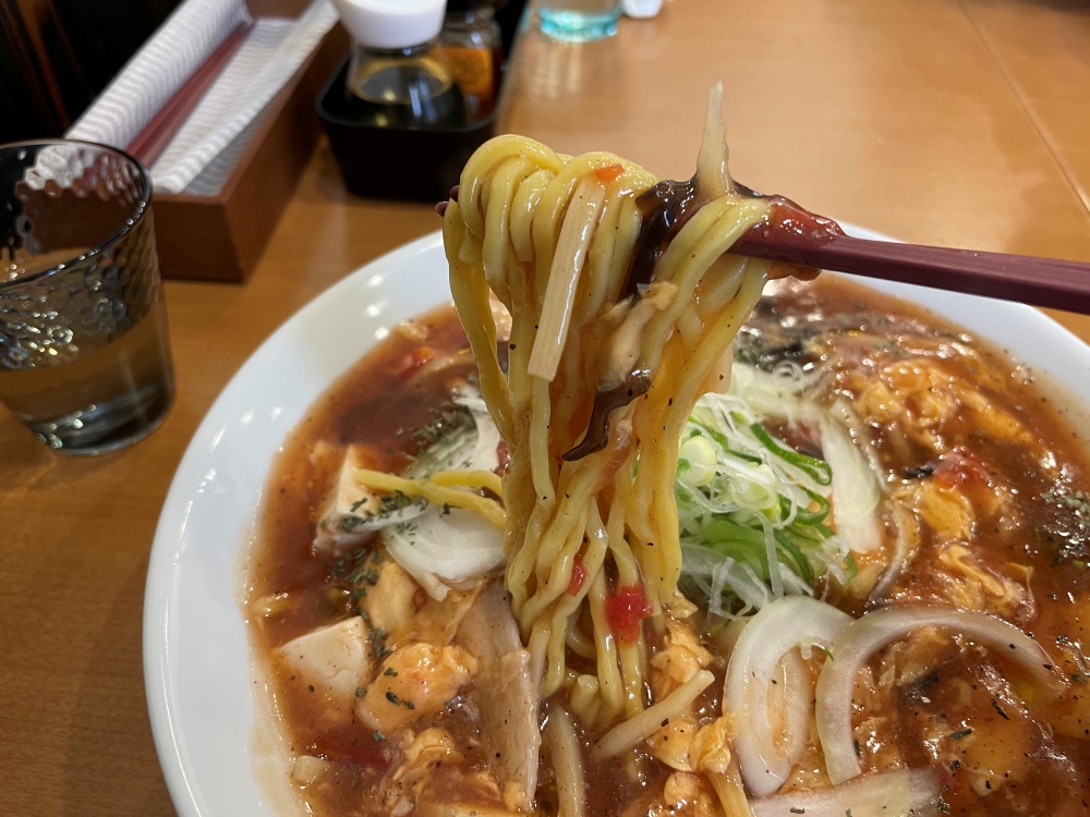 もっちりした中太麺