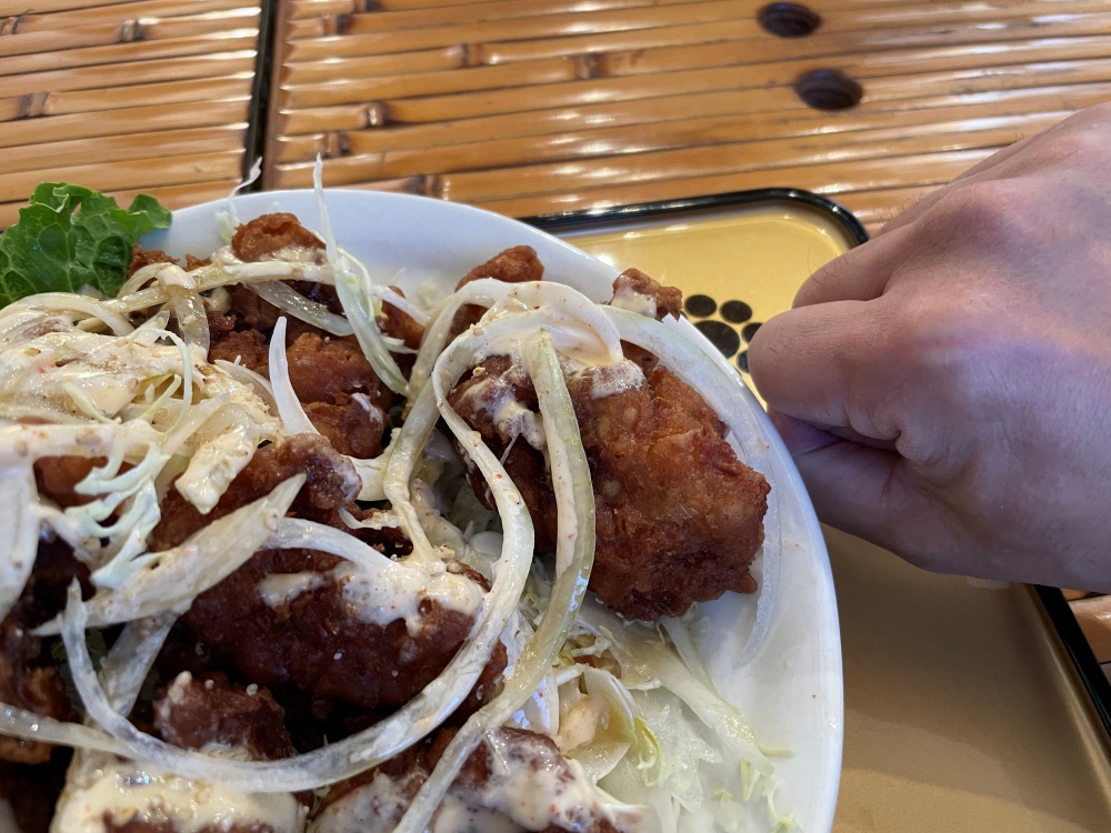 ゴロンとした唐揚げ