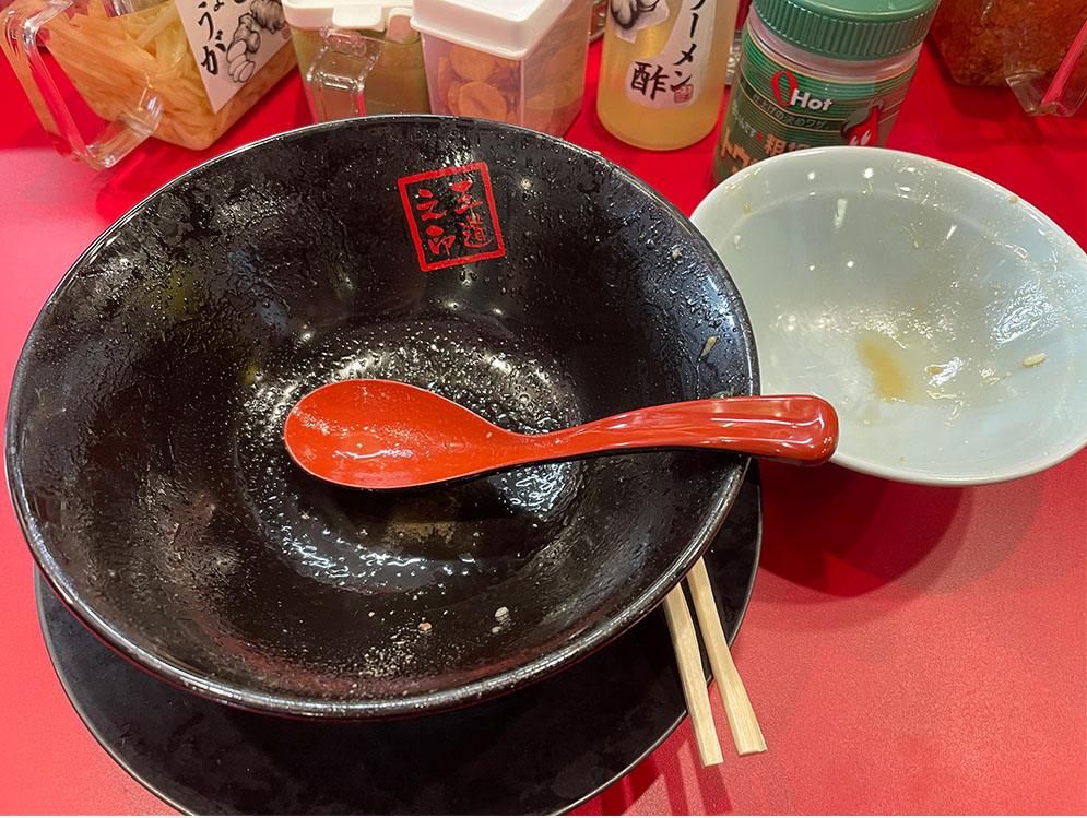 完食後の器