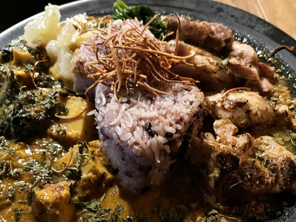 ライスと揚げごぼう