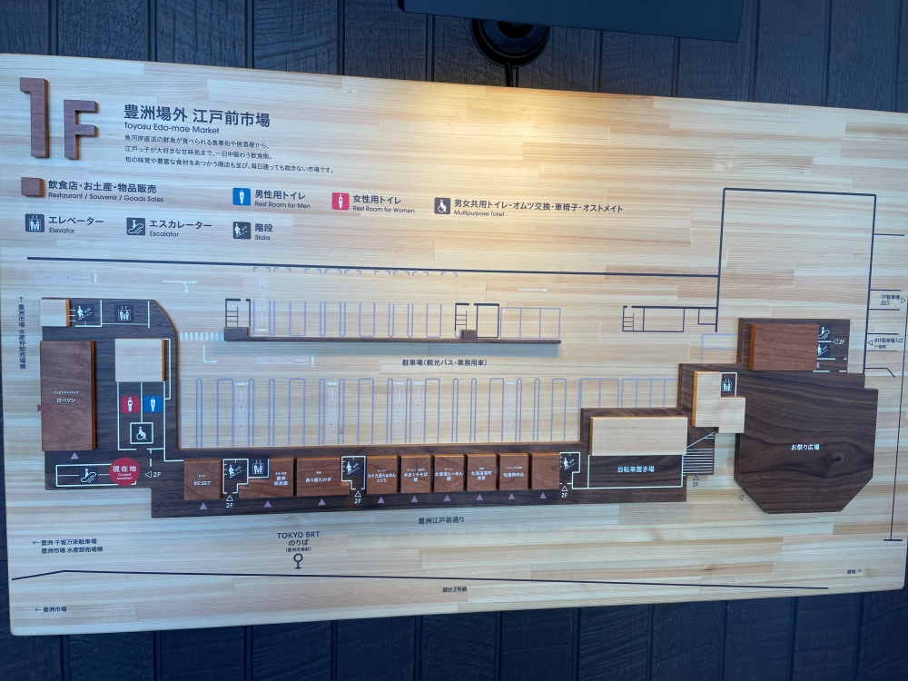 江戸前市場1階フロアマップ