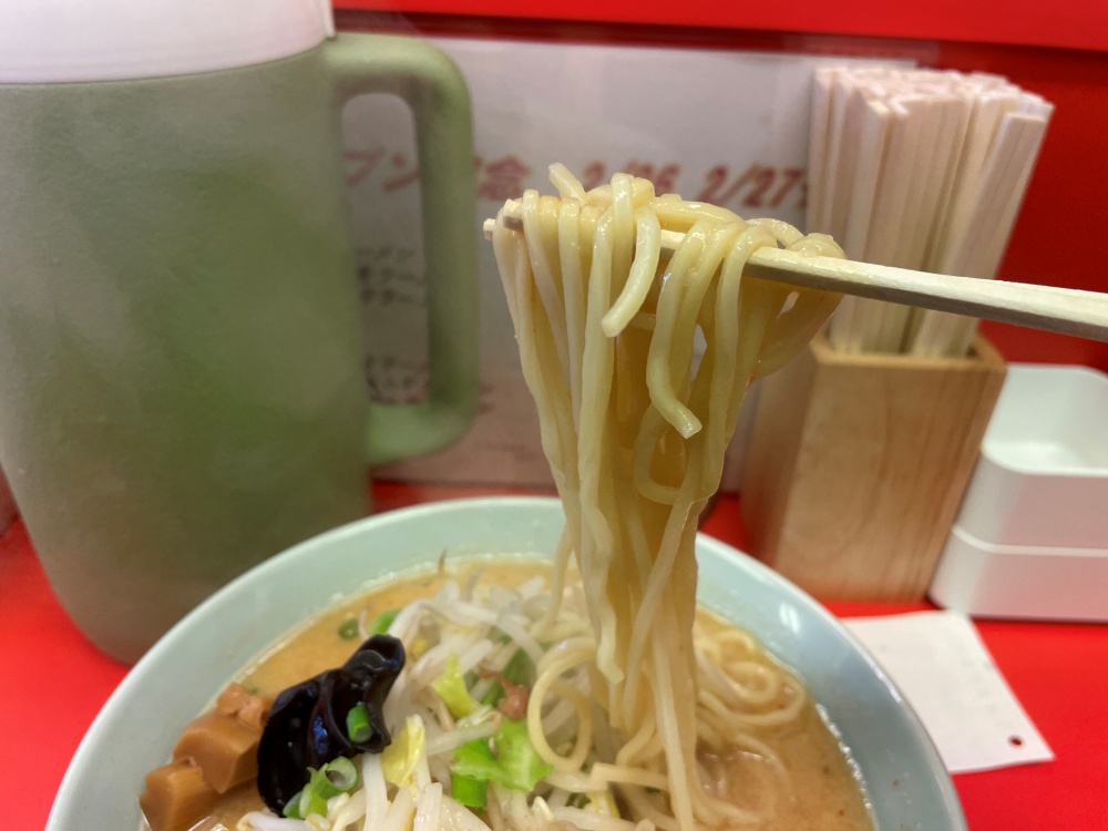 もっちりした中太麺