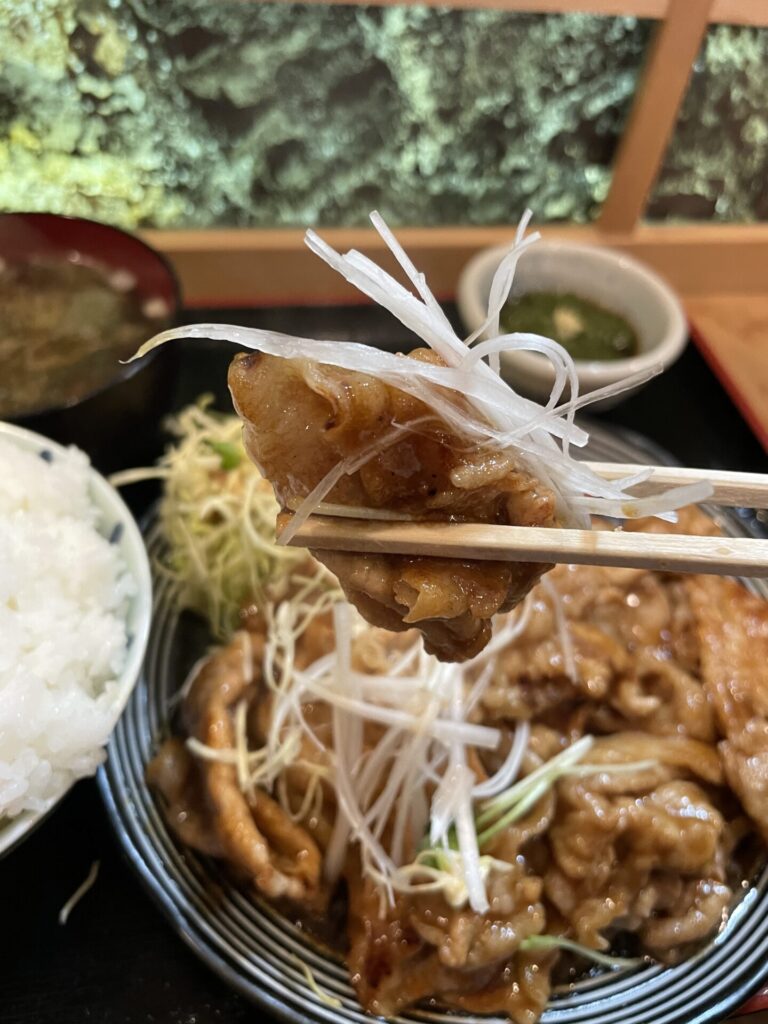 こってりした生姜焼き