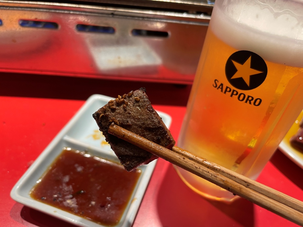 レバーとビール