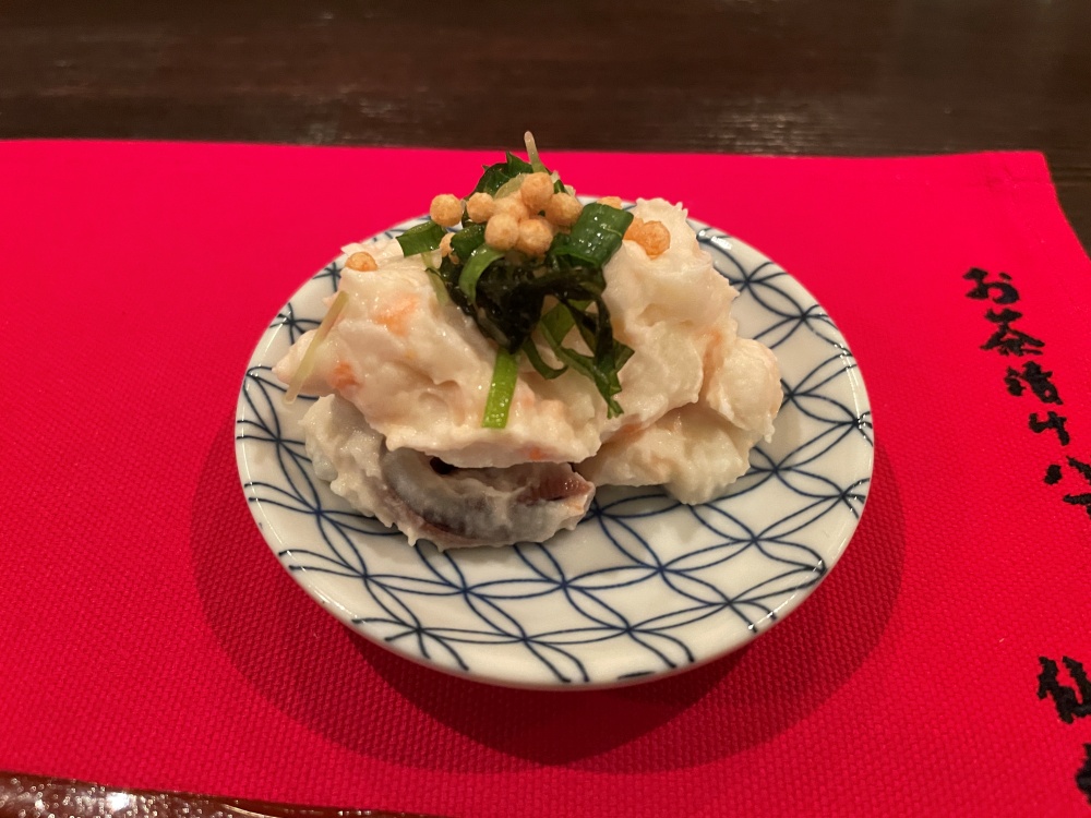 お通しのポテサラ