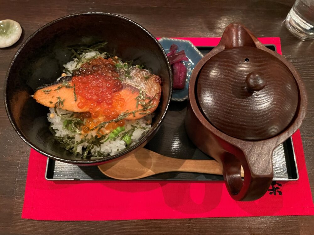 仙台英楽の親子茶漬け