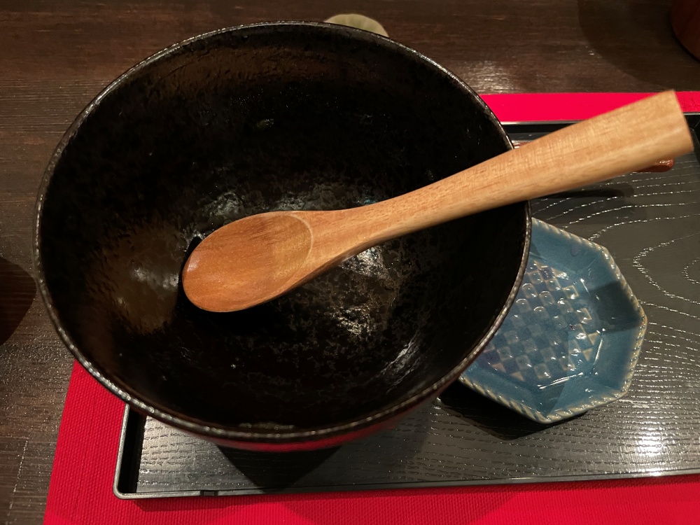 完食後の丼