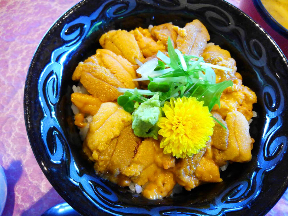 新鮮なウニがたっぷり