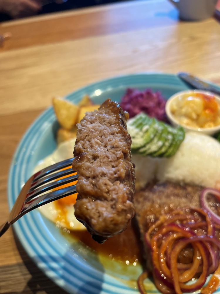 肉肉しいハンバーグ