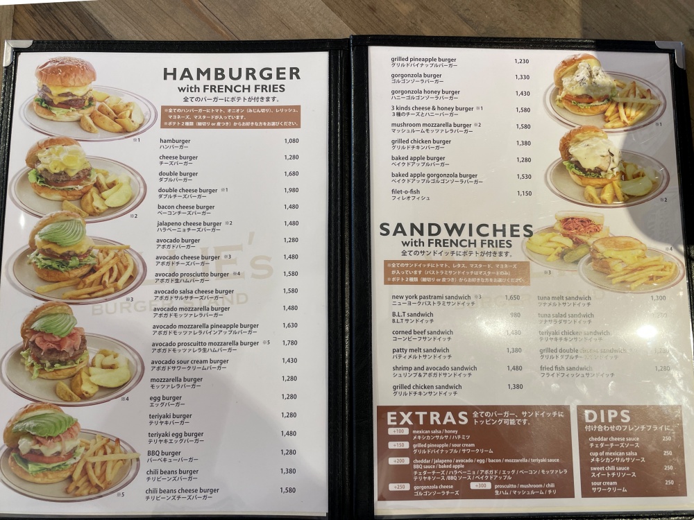 WILLIE’sのメニュー