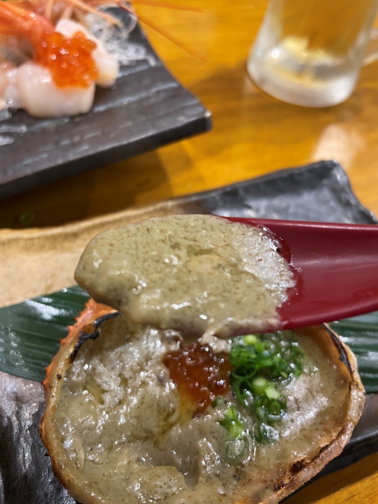 濃厚なカニみそ