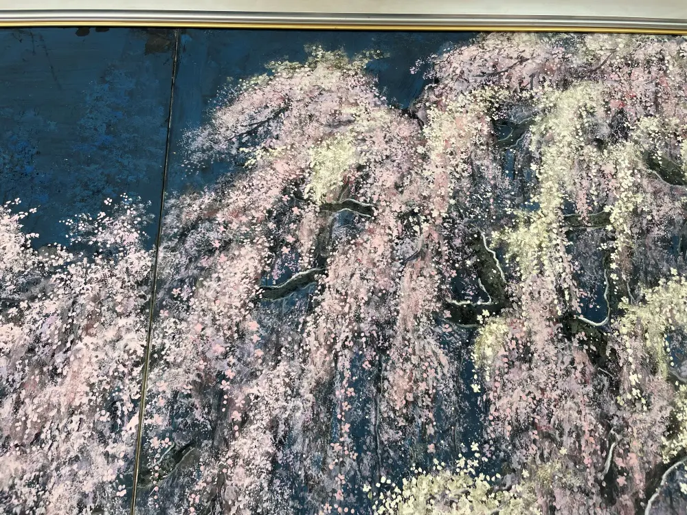 見事な夜桜の絵