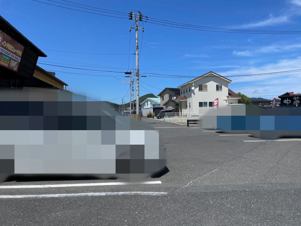 らーめん善谷の駐車場