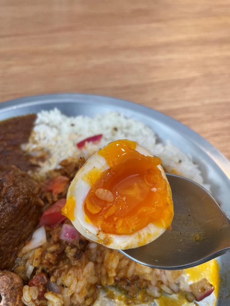 半熟卵のアチャール