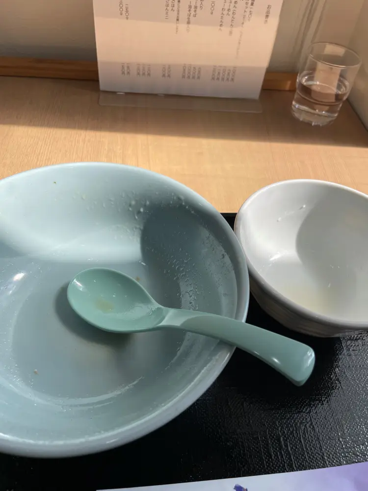 完食後の器