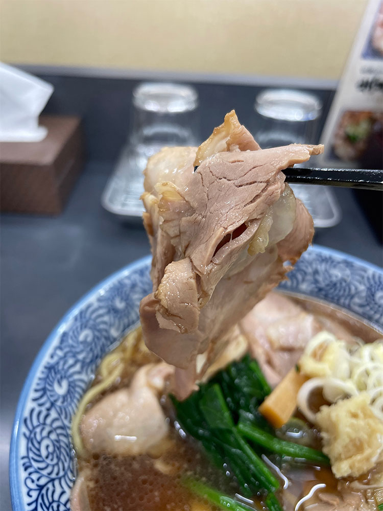 手作りの薄切りチャーシュー