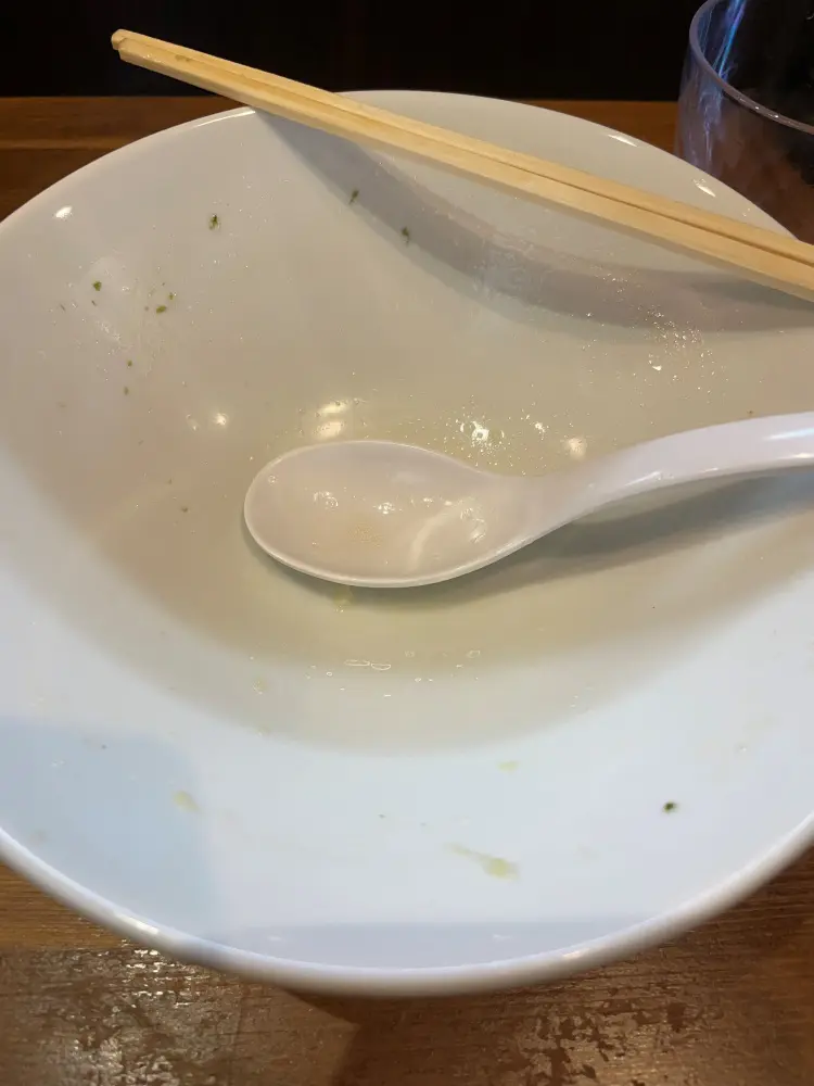 完食後の丼