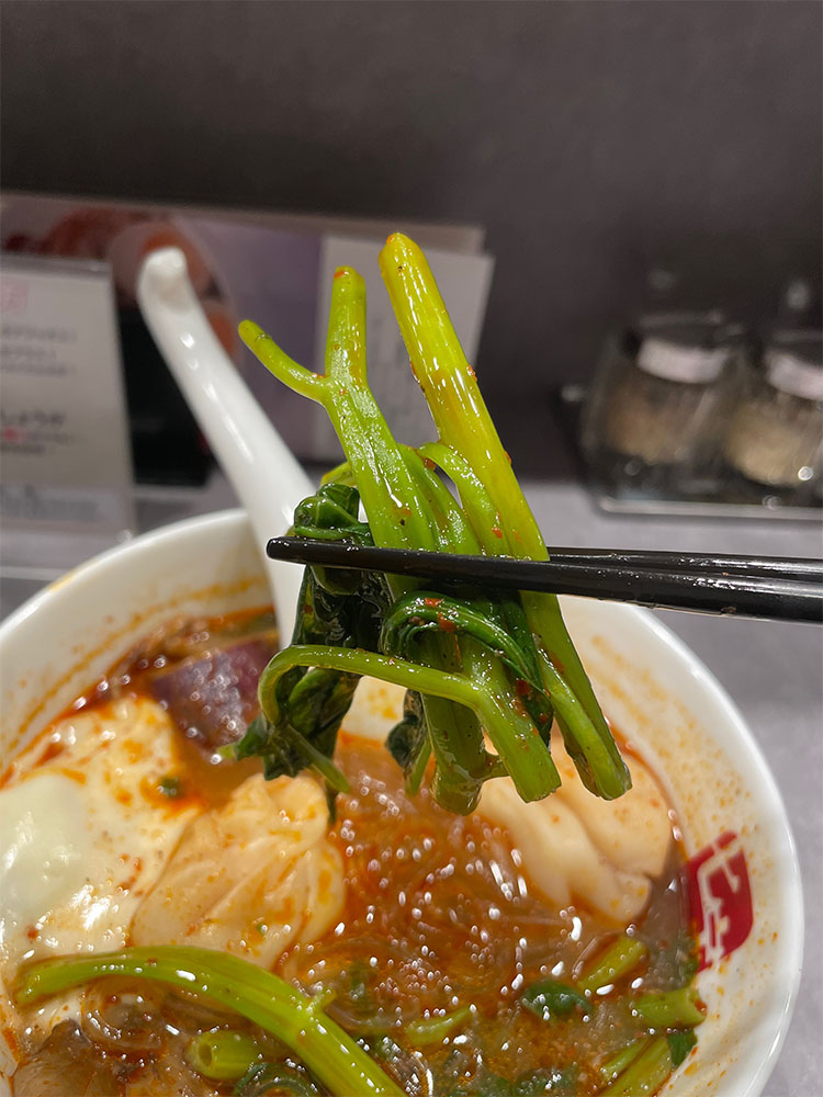 シャキシャキな空芯菜