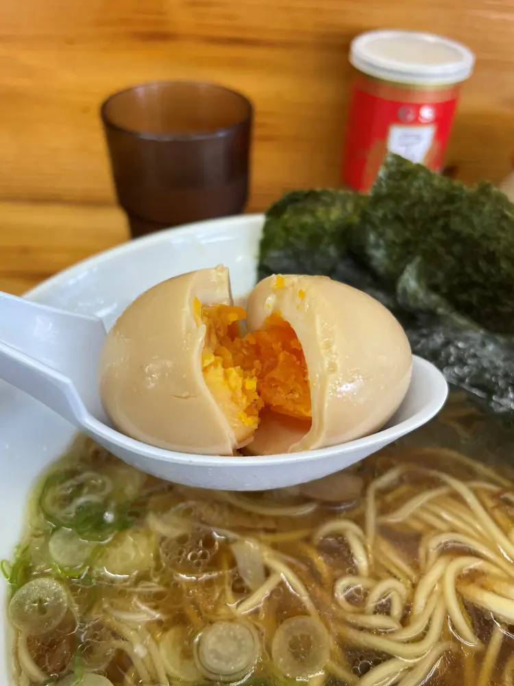 固ゆでの味玉
