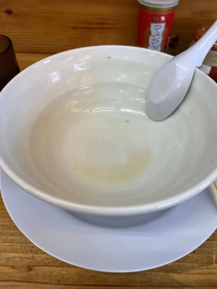 完食後の丼