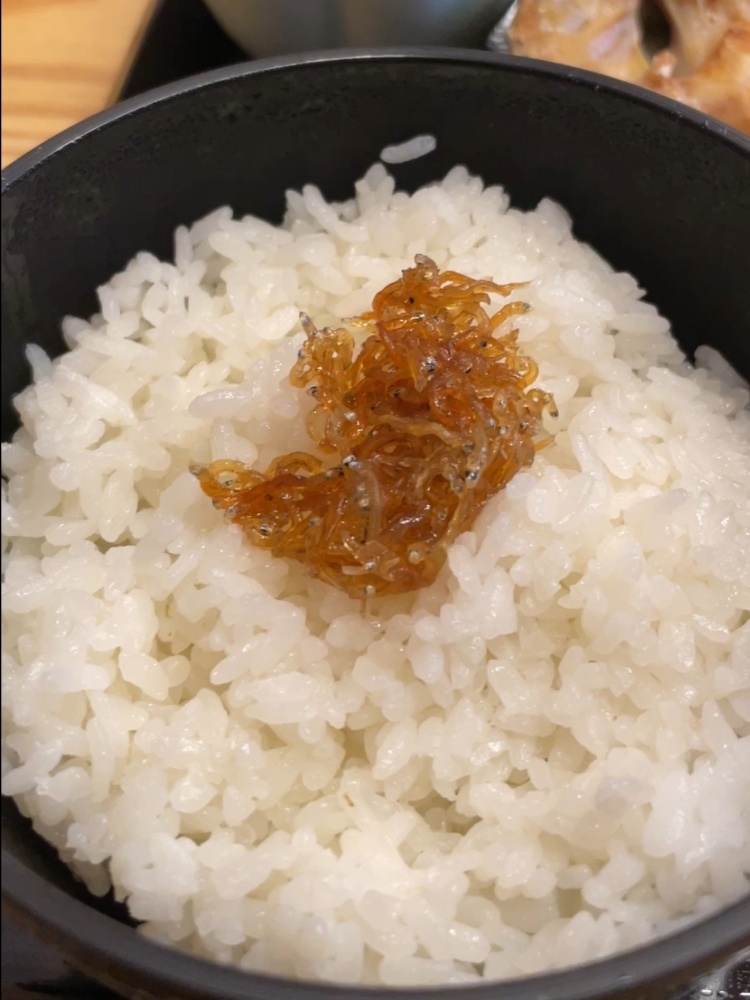 ちりめんじゃこと白米