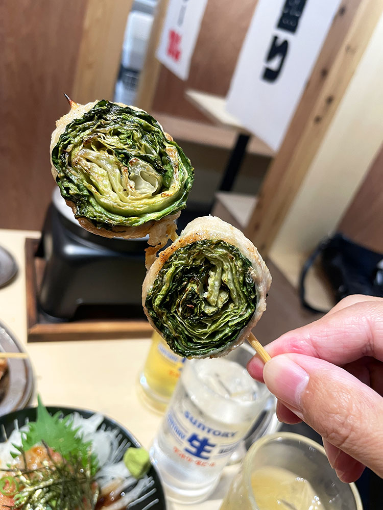 串とメシにはサケキタルのレタス巻