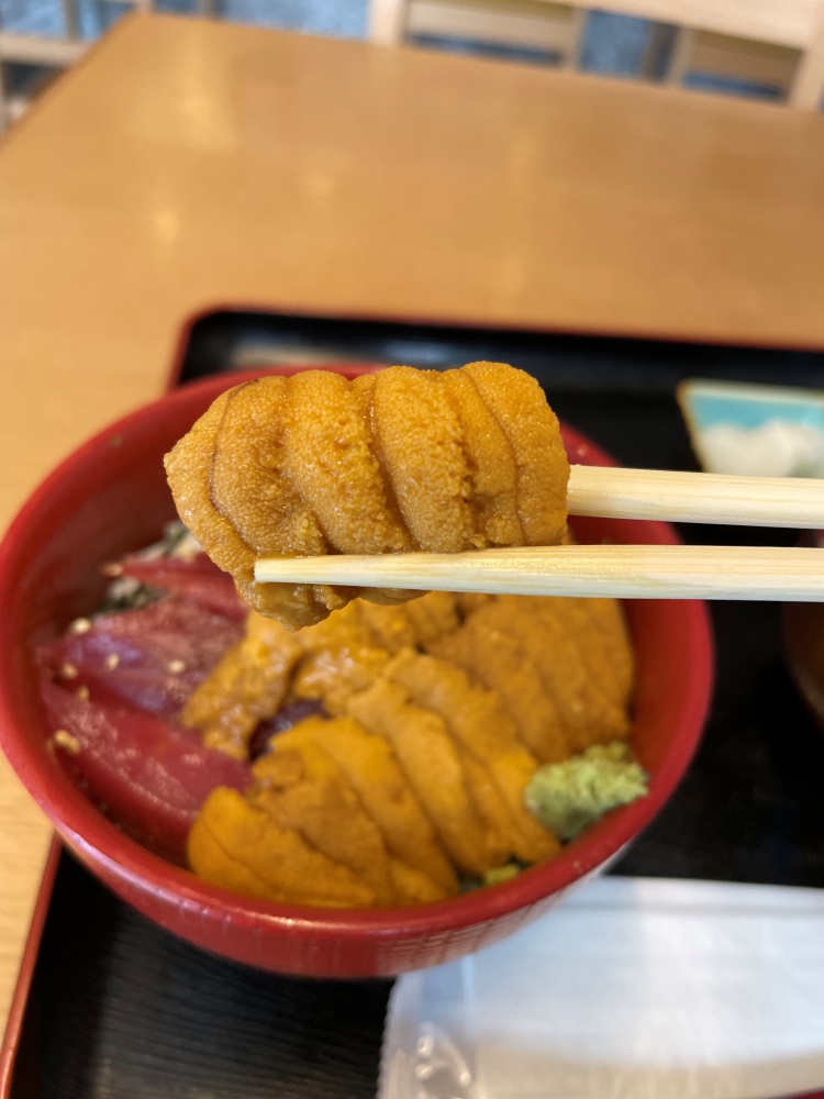 濃厚で甘いウニ