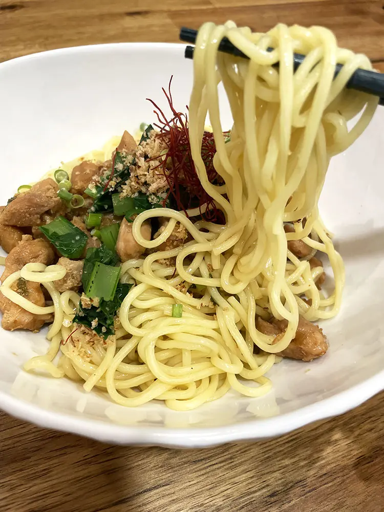 甘辛い麺