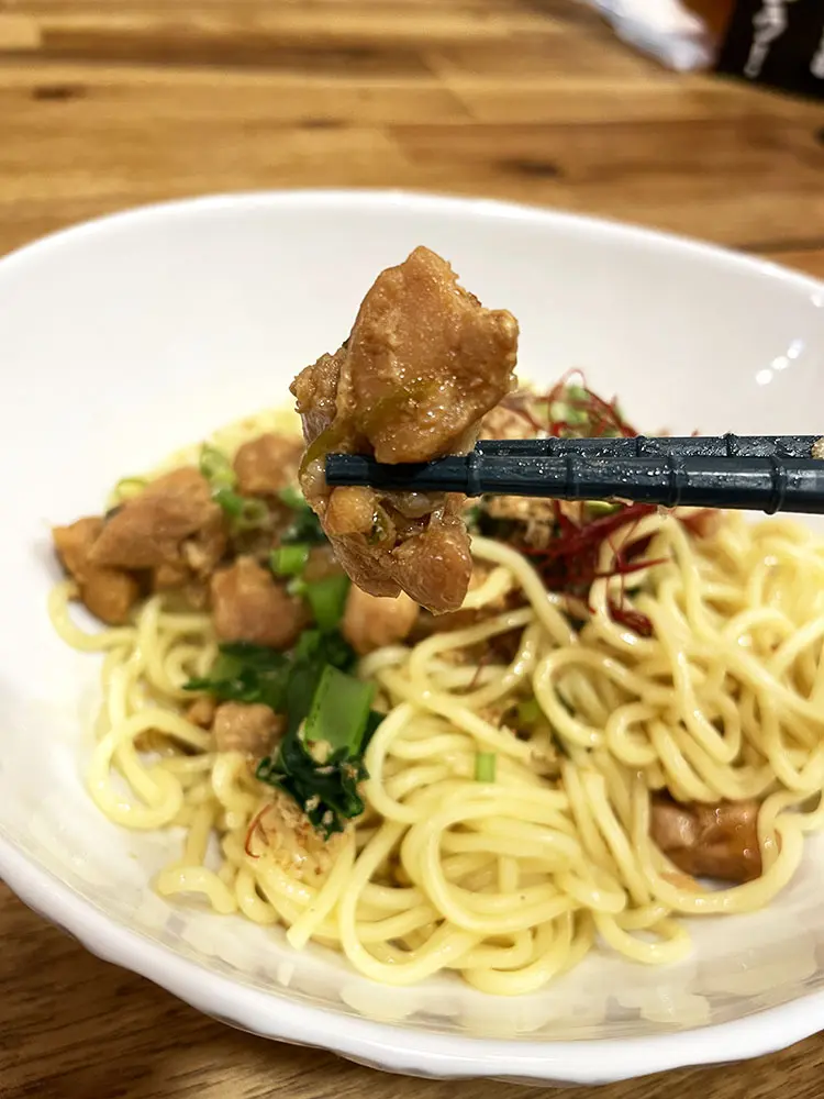 甘辛い鶏肉