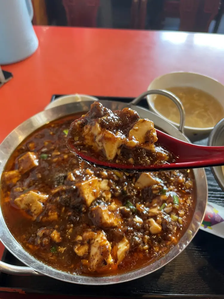 甜麺醤が強い麻婆豆腐