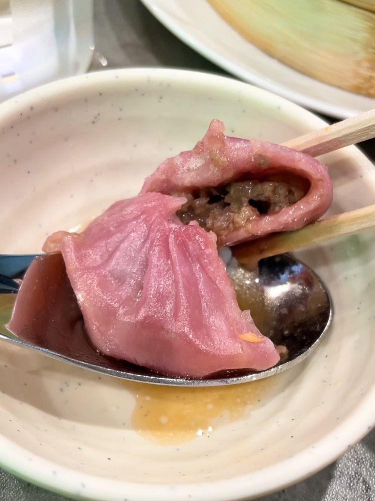 牛肉小籠包の断面