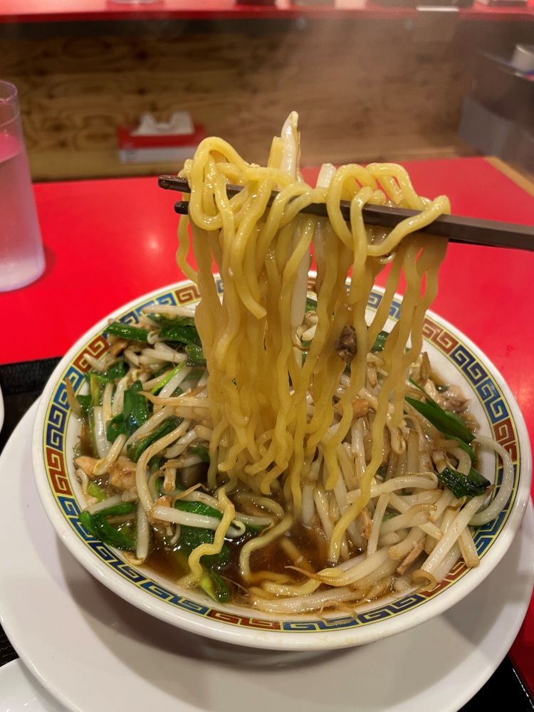 もちもちの中太麺