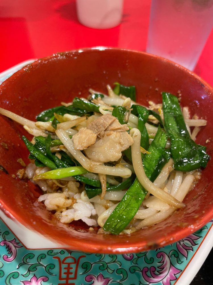 即席ニラもやし丼