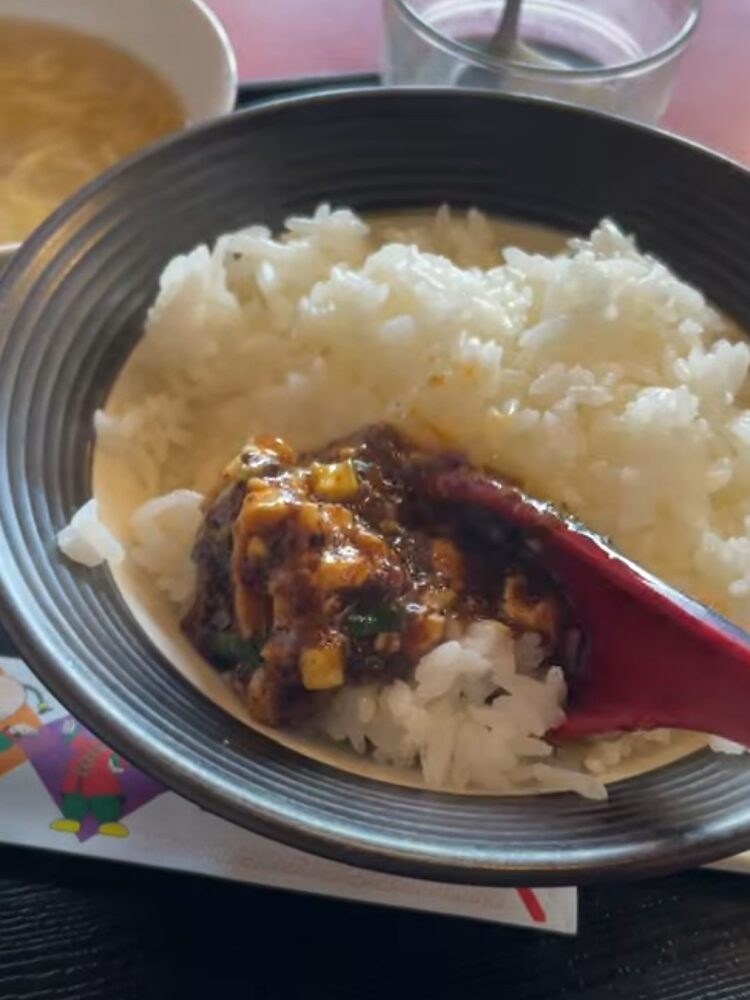 ご飯と麻婆豆腐