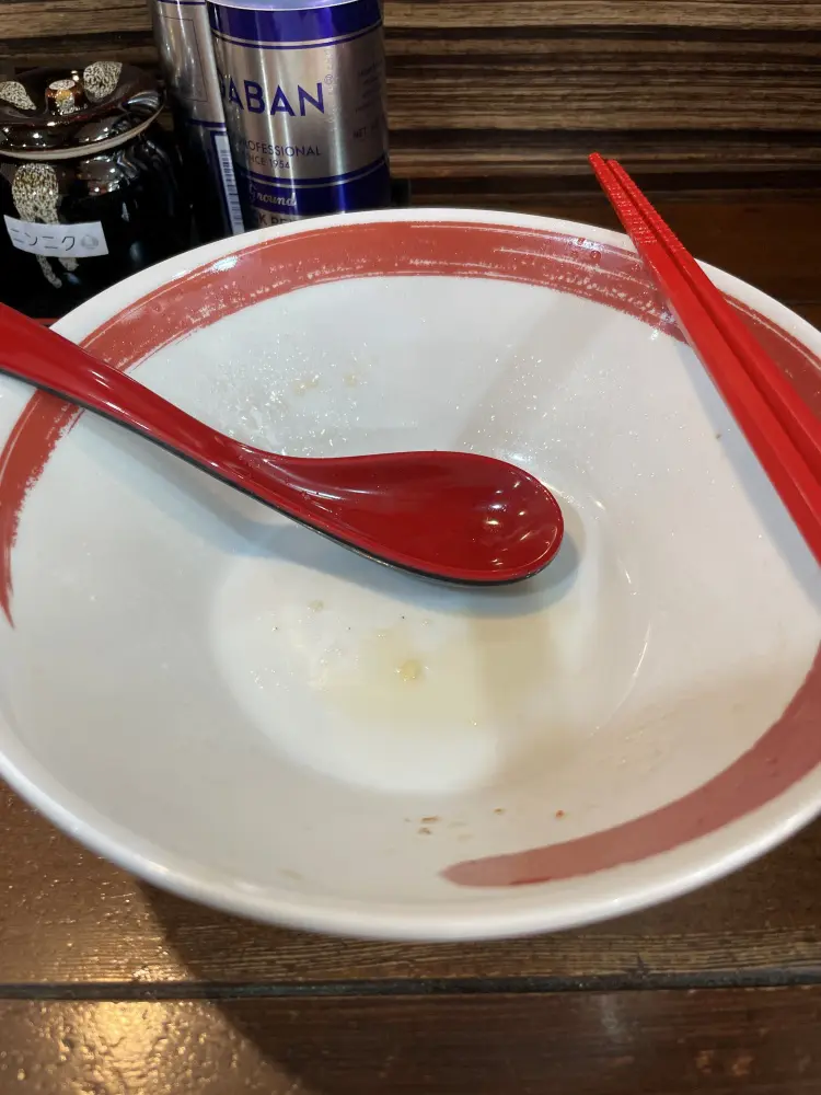 完食後の器