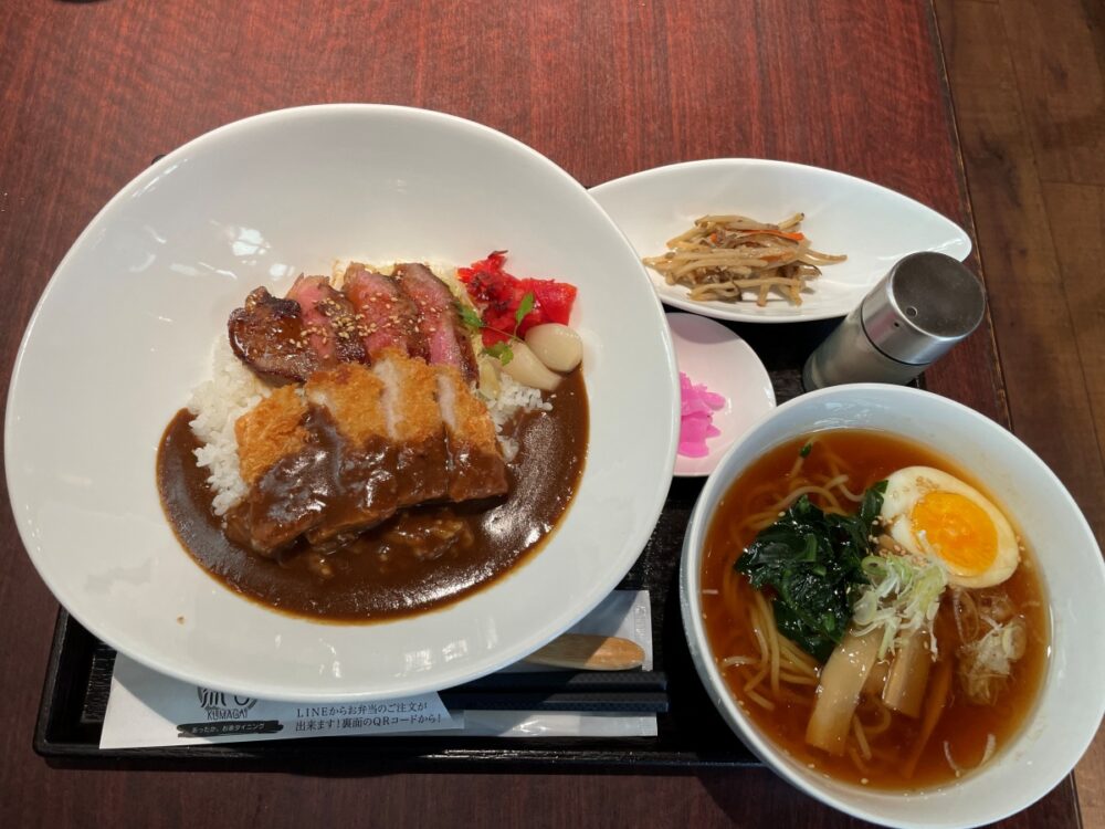 ハーフ＆ハーフ丼