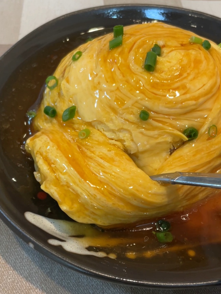 スプーンを入れた天津