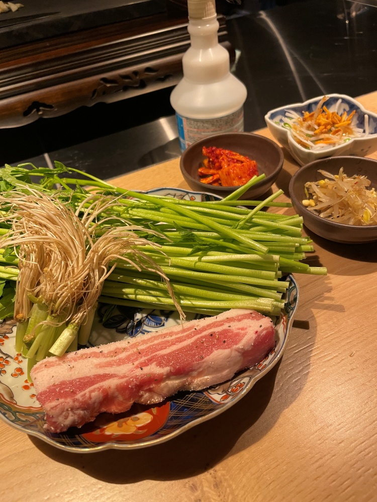 豚肉と仙台セリ