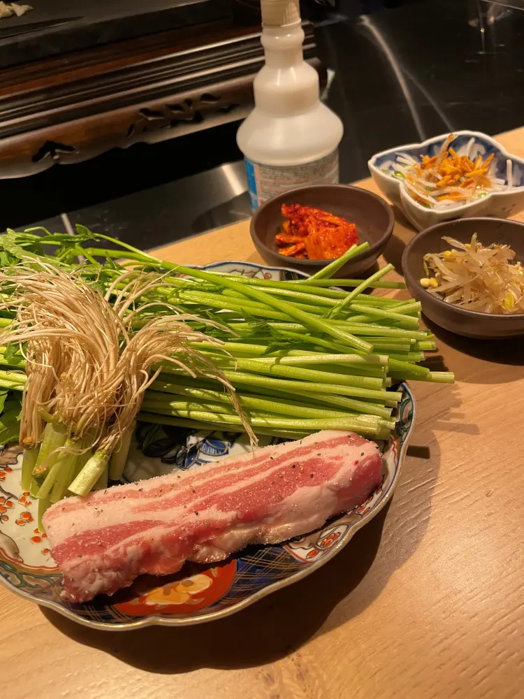 豚肉と仙台セリ