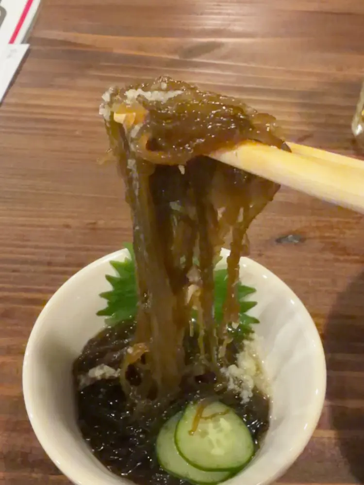 甘酸っぱいもずく