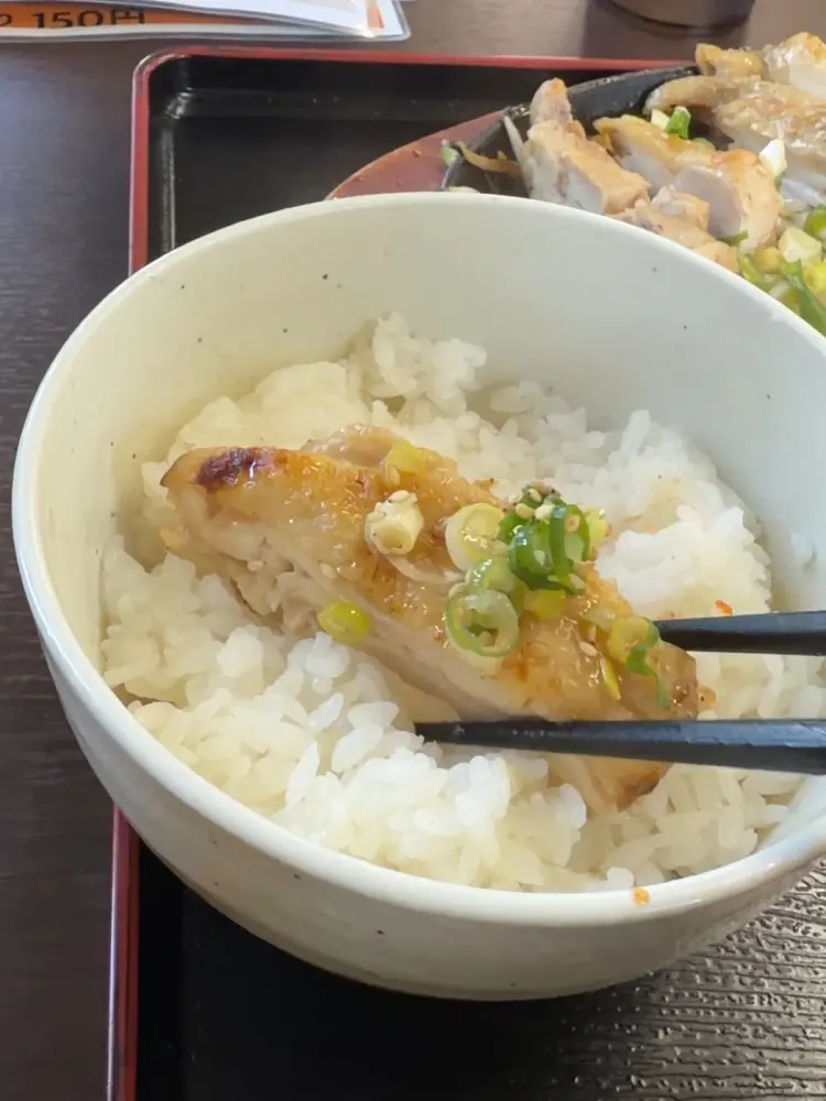 白米とチキン