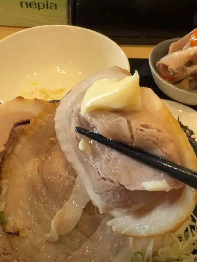 マヨネーズ付きチャーシュー