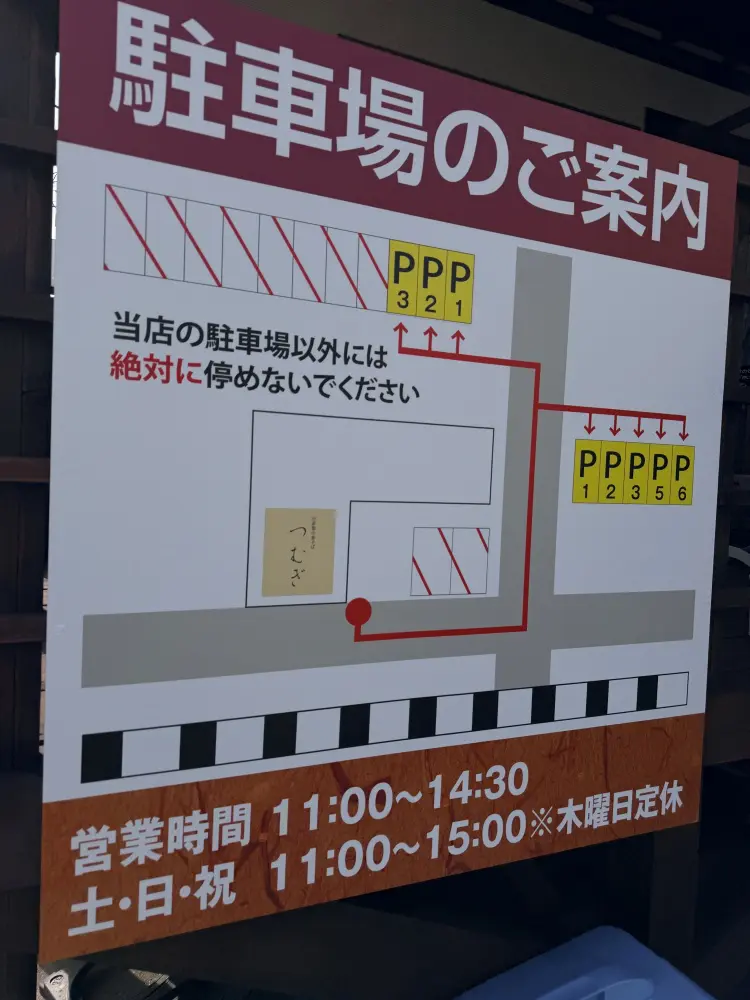 駐車場案内の看板