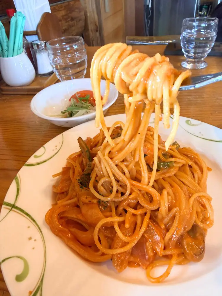 チーズが絡む麺