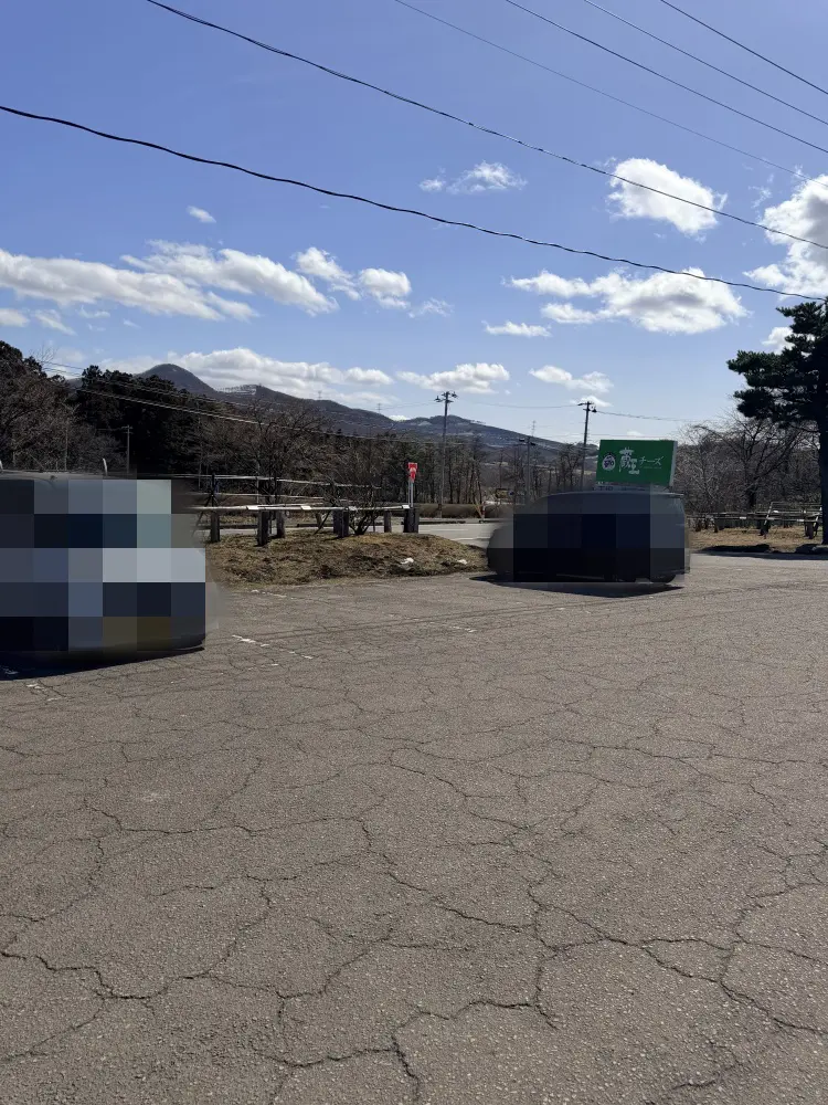 チーズシェッドの駐車場