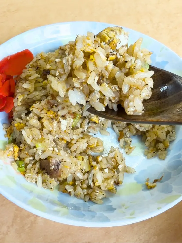 パラっとしたチャーハン