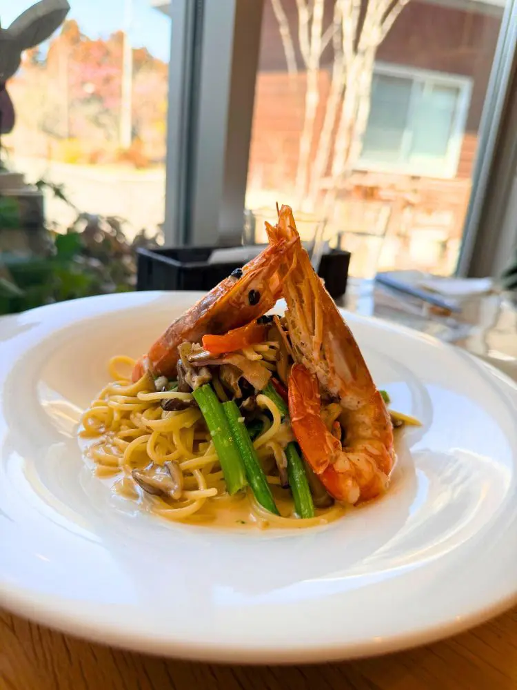 大海老クリームパスタ