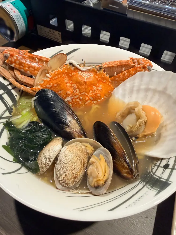 海鮮ごろごろのラーメン